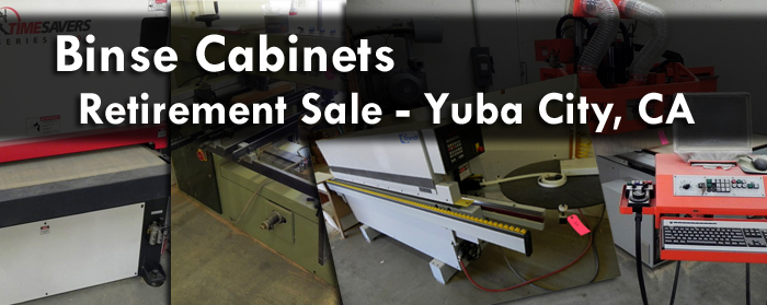 Binse Cabinets Retirement Sale Yuba City CA